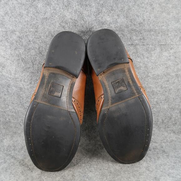 Guess Shoes Mens 10 Wingtip Oxfords Derby Brown Classic Event Formal Lace Up - Picture 11 of 12